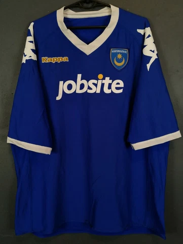 KAPPA MEN'S FC PORTSMOUTH 2010/2011 POMPEY SOCCER FOOTBALL SHIRT JERSEY SIZE XL Cover