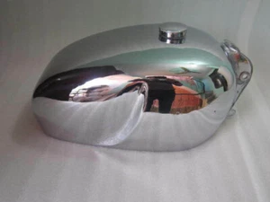 New Royal Enfield Chromed Constellation Petrol Tank With Chrome Cap And Tap - Picture 1 of 6