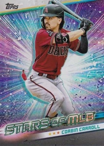 2024 Topps Series 1 - Stars of MLB #SMLB-29 Corbin Carroll - Diamondbacks - Picture 1 of 2