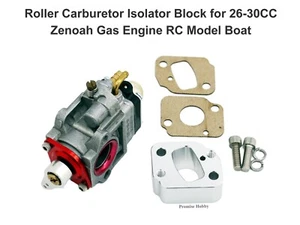 Roller Carburetor Isolator Block for 26-30CC Zenoah Gas Engine RC Model Boat - Picture 1 of 22