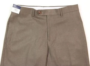 Men's RALPH LAUREN Light Brown Flat Front Dress Pants 32x30 NWT NEW Comfort Flex - Picture 1 of 5