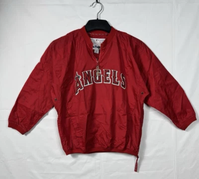 Majestic Anaheim LA Angels Baseball Jacket MLB Quarter-Zip Pullover Youth Small - Image 1 of 4