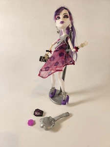 Hermosa muñeca Spectra Vondergeist Monater High Dot Deaf con soporte - Imagen 1 de 10