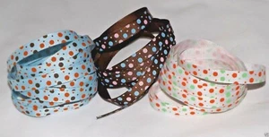 Baby Dots 3/8" Grosgrain Ribbon 5y, DIY Crafts, Baby Shower Favor Decor, U PICK - Picture 1 of 2