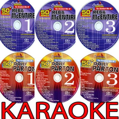 CHARTBUSTER Karaoke 6 CDG DOLLY PARTON /REBA McENTIRE 1+2 In Sleeves - Image 1 of 3
