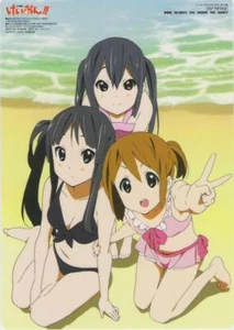 pencil board Shitajiki promo K-ON anime Hirasawa Yui Akiyama Mio Nakano Azusa - Picture 1 of 2