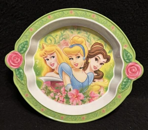 Vintage Zak! Designs Disney Princess Melamine Plate Aurora, Belle, Cinderella - Picture 1 of 9