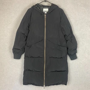 Country Road Puffer Coat Womens Small Black Full Zip Insulated Hooded Warm - Picture 1 of 8