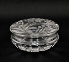 A-9235051 Crystal Covered Dish Glas Polished Colorless Floral Decoration 14x8cm