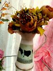 Rustic ShabbyChic Farmhouse Vintage Stylised Milk Jug Handcrafted Jar/Flower 