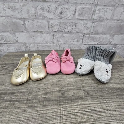 Lote de 3 Zapatos Infantil Niña Talla 0-3 Meses Foto 1 de 4