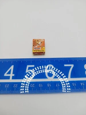 Caja de comida miniatura vintage 1:12 para casa de muñecas comida para perros huesos de leche Foto 1 de 4