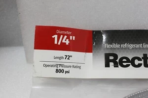 Conector de línea de refrigerante flexible Rectorseal 68231 NoKink, 1/4" x6 longitud 72" - Imagen 1 de 4