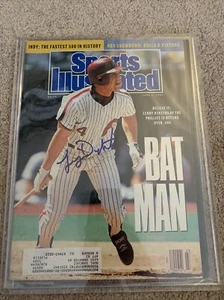 LENNY DYKSTRA SIGNED SPORTS ILLUSTRATED AUTOGRAPH LEN AUTO - Picture 1 of 3