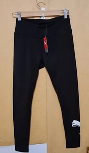 Puma Womens Power Logo Leggings Small Active NEW w/tags Black Free Post - Picture 1 of 8