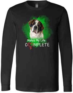 Funny Saint Bernard Owner Fur Mom Dad Christmas Gift T-Shirt - Picture 1 of 3