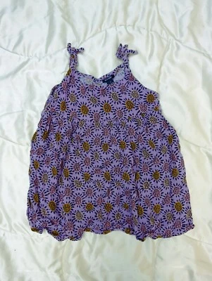 Robe courte à bretelles violette à motifs 3 ans Kiabi - Photo 1/3