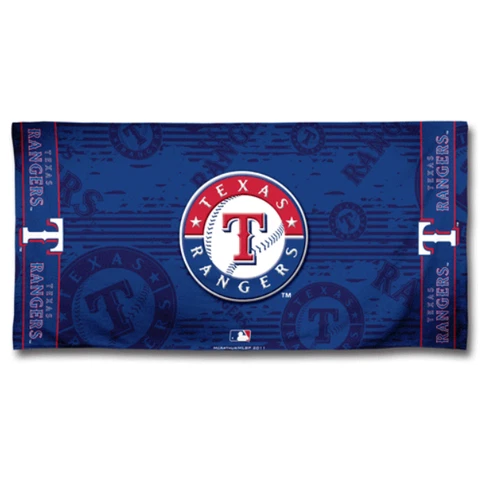 MLB Texas Rangers 30" X 60 " Fiber Reactive Pool Beach Dorm Towel NEW! Cover