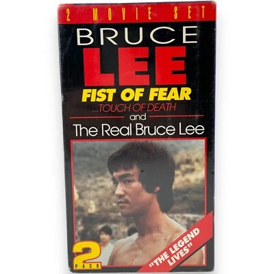 Bruce Lee 2 Movie Set Fist Of Fear Touch Of Death & The Real Bruce Lee VHS - Image 1 of 4