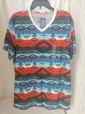 American Rag Men's Large V-neck Multicolor Shirt - Image 1 of 4