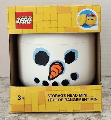 LEGO MUÑECO DE NIEVE CABEZA DE ALMACENAMIENTO MINI NUEVO PRECINTADO Foto 1 de 2