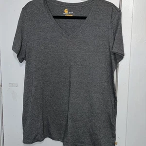 Camisetas Carhartt Gris Cuello en V Cómodas Ropa de Trabajo Mujer XL (16-18) - Imagen 1 de 6