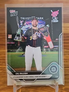 MLB Topps Now #427 Cal Raleigh Home Run Derby Campeón Seattle Mariners 2025  - Imagen 1 de 2