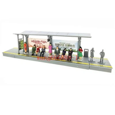 Fit S /HO/ OO Scale Railway Modern High-speed Rail Train /Bus Station Platform - Image 1 of 3