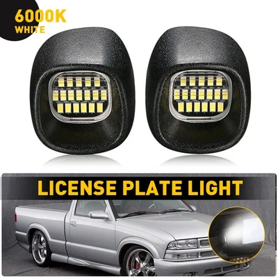 For 1998-01 GMC Jimmy LED License Plate Lights 5500K White 18-SMD Super Bright C - Image 1 of 4