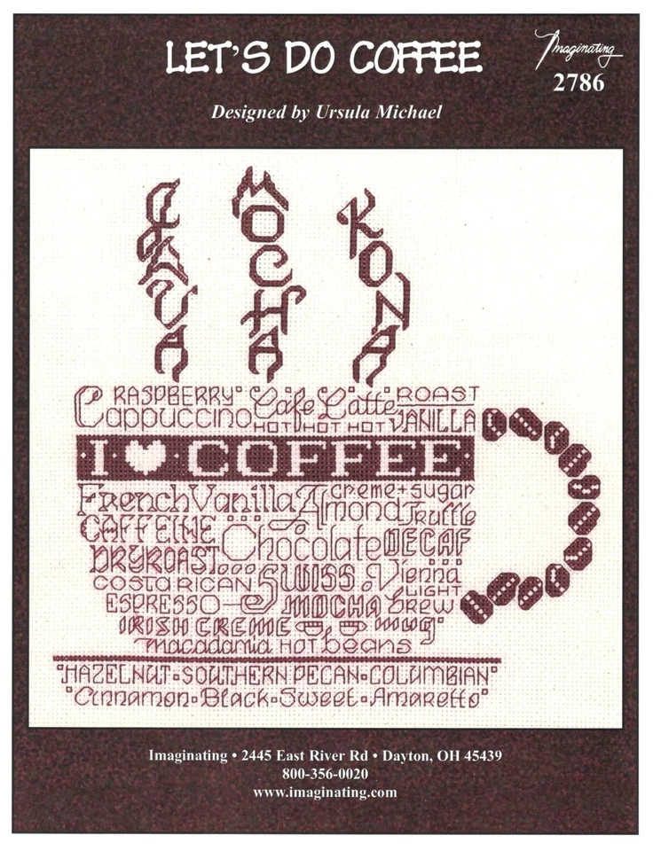 Let's Do Coffee by Imaginating cross stitch pattern - Image 1 of 1
