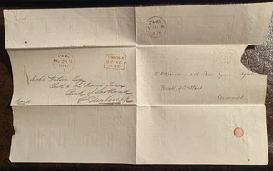 Copertina senza timbro 1842 - Banca di Scozia - Cumnock (giallo) - Foto 1 di 2