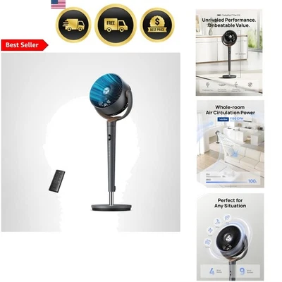 Standing Fan Floor Fan Oscillating Fan Quiet Fan 9 Speeds 20dB 120° - Image 1 of 4