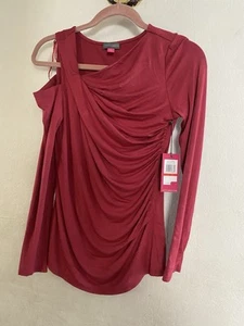 Vince Camuto Langarmshirt Rot Größe XS Neu mit Etikett - Bild 1 von 6