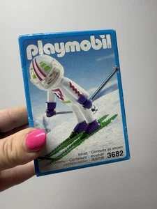 PLAYMOBIL 3682 Downhill Skier Winter Poles Outdoors Skies Figure Racer Snow NEW - Picture 1 of 8