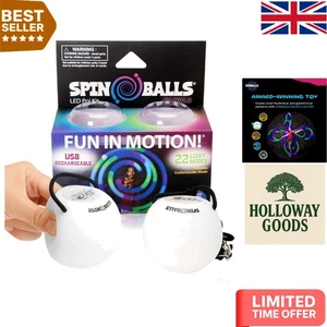 Lightweight LED Poi Spinners – Soft-Core Design and 22 Customizable Light Modes - Picture 1 of 9