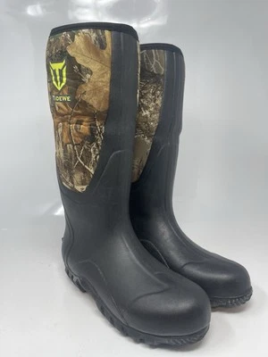 TIDEWE Rubber Boots for Men Multi-Season with steel shank, Next camo G2 Size 5 - Image 1 of 4
