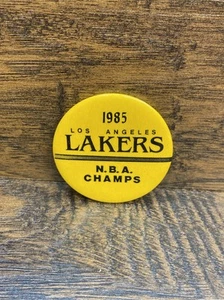 1985 Los Angeles Lakers N.B.A. Champs Vintage 2.5” NBA Champions Pin Back 85’ - Picture 1 of 7