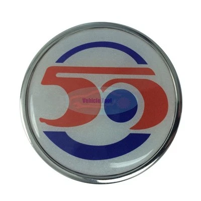 Emblema insignia parrilla parrilla delantera trasera capó metal 50 aniversario Mini-Cooper Foto 1 de 4