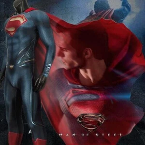 Superman Hombre de Acero Mono + Capa Adulto/Niños Clark Kent Cos Disfraz Body - Imagen 1 de 7