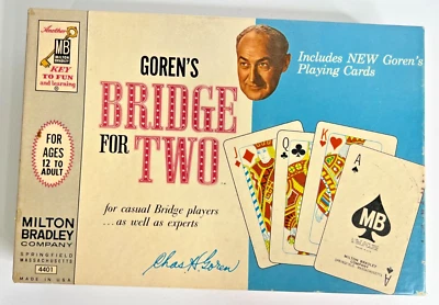 Vintage Goren's Bridge For Two Game 1964 Milton Bradley MB Appears Unused - Image 1 of 4