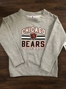 Chicago Bears Football Sweatshirt Girls 10/12 NWT Gray - Picture 1 of 6