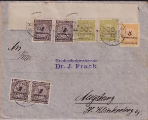 REICH ALEMÁN 16.11.1923, 500 millones (2), 1 mil millones (4) y 5 mil millones - Imagen 1 de 2