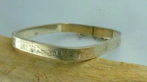 Armreif Armspange fein ziseliert florales Design 925er Sterling Silber - Bild 1 von 5