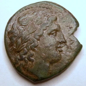 Greece Sicily Syracuse (Hiketas) 288-279 BC A22 Zeus r. Eagle standing l. 6.49 g - Picture 1 of 3