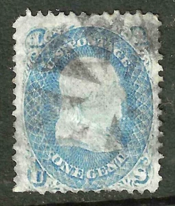 SC #63 Attraktiver Füller schöner Stempel 1 Cent Franklin 1861-62 Bürgerkrieg US 28F31 - Bild 1 von 2