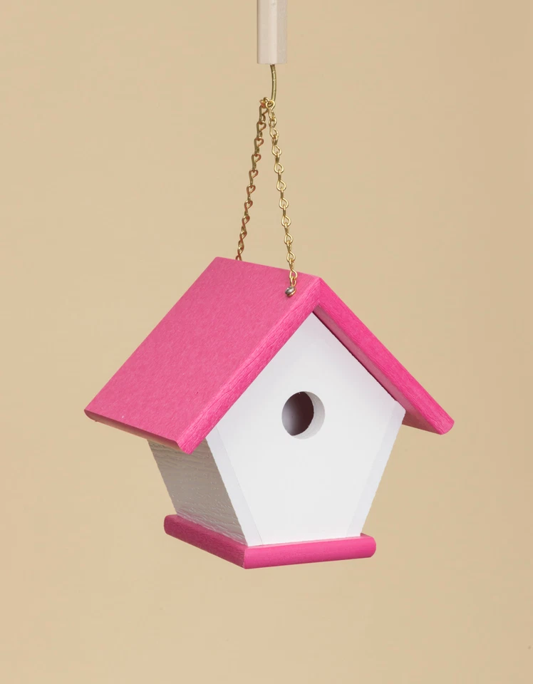 WREN BIRD HOUSE - Percha de polietileno resistente a la intemperie hecha a mano Amish - 17 opciones de color EE. UU. Foto 1 de 2