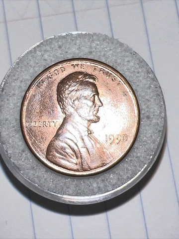1990 Lincoln Memorial Penny 🔥  NO S MINT MARK COLLECTORS COIN grade /judge &bid Cover