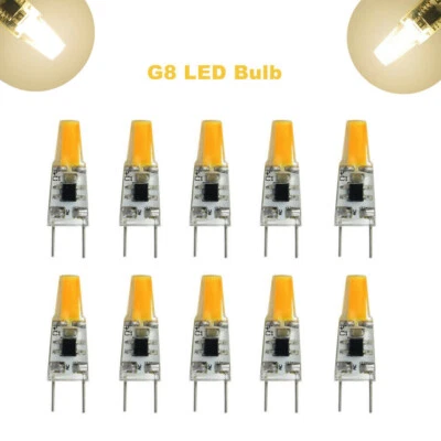 10pcs G8 G8.5 LED Bulb 1505 COB 110V Warm White Silicone lamp US Stock H - Image 1 of 4