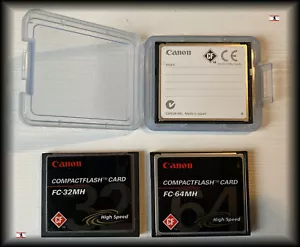 Canon / SanDisk Compact Flash CF-Card 32 / 64 MB FC-32MH FC-64MH with protective case - Picture 1 of 3