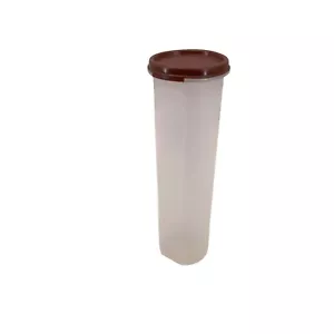 Vintage Tupperware Spaghetti Holder 4 3/4 Cups No. 1661-5 Brown Lid 2 pc - Picture 1 of 11
